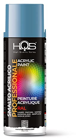 HQS Bomboletta di Vernice Spray Acrilica Colori Ral (Ral 5024 Blu Pastello)