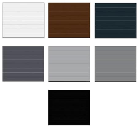 Sektionaltor Aktion RenoMatic 2026 inkl. Antrieb + Handsender - M-Sicke - Woodgrain - LPU 42 (gedämmt) - alle Größen (2500 x 2000 mm, Terrabraun (RAL 8028))