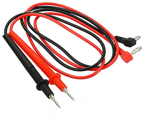 YOKIVE 2 Pcs Test Leads, Multimeter Probe Cable with Banana Plug | Testing Electronic Component, Great for Electronic Work (Red, Black, 1000V, 10A, 82Cm)