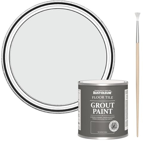 Rust-Oleum Ultra-Durable Grey Floor Tile Grout Paint - Monaco Mist 250ml