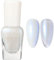 Pearl White Glitter Nail Polish Shimmering, Shell Spiral Silver Shimmer Quick Dry Nail Varnish, Shining Sparkling Long Lasting No Need Cure, DIY Nail Art Manicure, Birthday Gift for Women & Girls