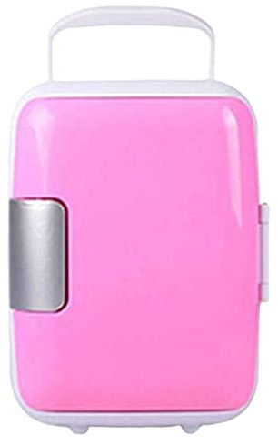 Suuim 4L Mini réfrigérateur réfrigérateur Portable Voiture congélateur Voiture réfrigérateur Refroidisseur Chauffage pièces de véhicule universelles, Bleu (Rose)