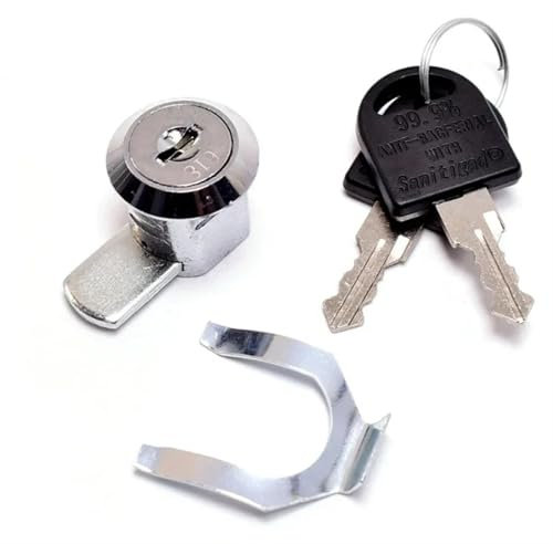 Serrure à came mobile avec clip rapide for caisse enregistreuse, tiroir, casier, armoire métallique, serrure de boîte à air MX16, 1 pièce(D)