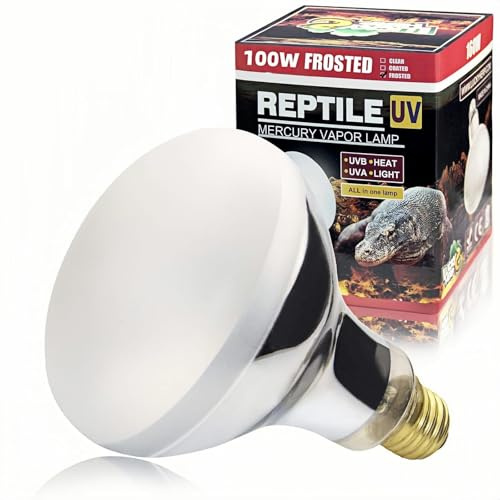 LUCKY HERP Wärmelampe Terrarium, E27 Reptilien Lampe Terrarium 100W, Basking Spot Lampe für Schildkröte, Bartagame, Eidechse, Gecko