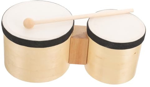 TOPPERFUN Bongotrommel Mittlere Größe Mit Schlagstöcken Handliches Percussion Instrument Für Erwachsene Und Tanzkurse Langlebiges Rhythmusinstrument