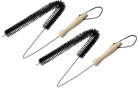 Healifty 2pcs Flexible Pipe Brush Cleaning Brush for Dryer Vent and Washing Machine Cleaning Includes Long Flexible Rolling Washer Machine Tool Random Style