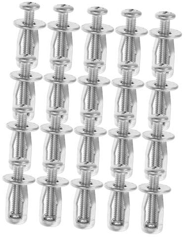 iplusmile 20 Pezzi Bulloni Di Espansione in Metallo Kit Di Ancoraggio Per Porte Cave Ancoraggi Corti Per Pareti Cave Di Ancoraggi Per Fissaggio Porte Elementi Di Fissaggio Extra Corti Per Pa