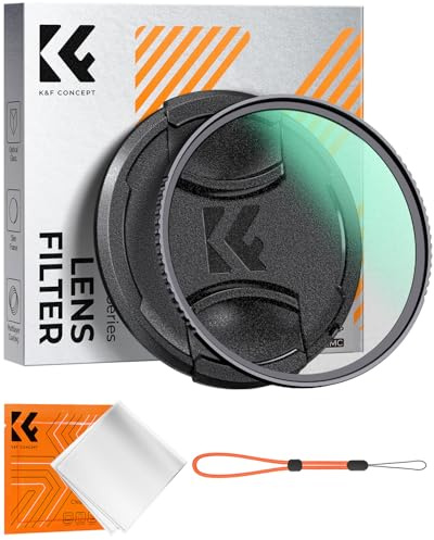 K&F CONCEPT Filter 49mm Black Promist 1/8 für Portraitfotografie | mit Objektivdeckel,Cineastischer Look und Dreamy,Optisches Glas, Nano-Beschichtung,Nano-Klear, FE301