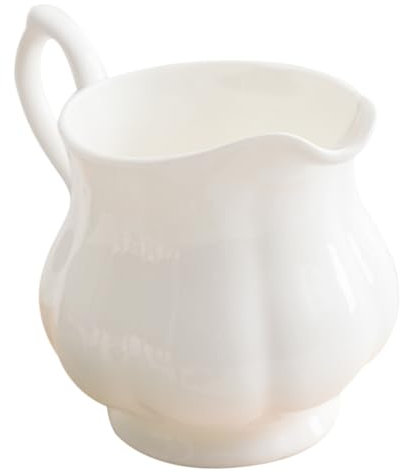 OUNONA Piccola Brocca Per Latte in Ceramica Da 230 Ml, Tazza Da Tè Pomeridiano Europea, Brocca Per Latte Sicura e Facile Da Pulire Per Uso Domestico