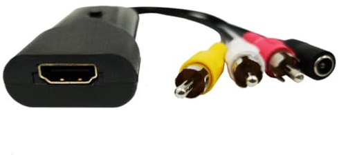 Operitacx Convertisseur vers RCA Vidéo Composite sans Alimentation Adaptateur Plug and Play Compatible Ntsc Pal pour TV DVD Projecteur