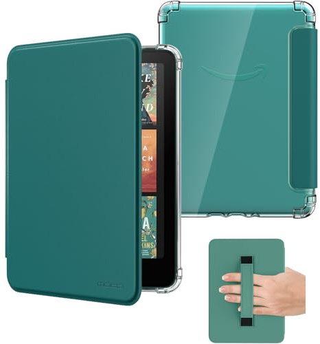 MoKo Hülle für 7 Kindle Paperwhite 12. Gen 2025/2026 & Kindle Colorsoft 2024/2025, Ultraklar Weiche Flexible Glitzernde TPU-Hülle Leichte Hülle Nicht für Kobo, Jade Grün