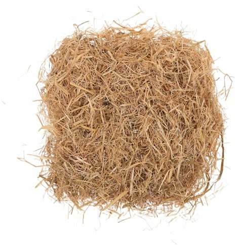 IWOWHERO Kaninchennest Strohnestmatte aus Naturstroh 05 kg Trockenes Nistmaterial Weiches Heu Einstreu für Kaninchen und Kleine Haustiere Wärmeisolierend und Wiederverwendbar für
