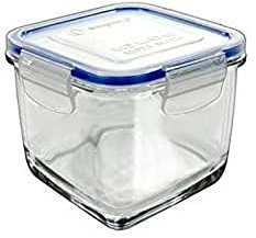 Générique Superblock Dose mit Deckel, eckig, Glas, 21 x 16,3 x 6,5 cm, 83 cl, Transparent, 8012719