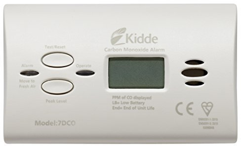 3 X Kidde 7DCO Carbon Monoxide Alarm Digital Display 10 Year Sensor and Warranty