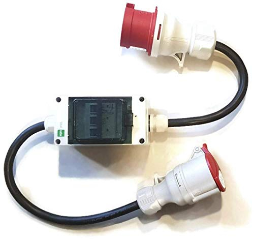 CEE Starkstrom Adapter Stecker und Steckdose 16A / 32A oder 32A / 16A 5x2,5mm (32A auf 16A Standard 231210/S)