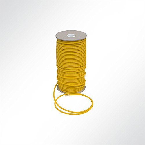 LYSEL Gummiseil Planenseil Expanderseil, (D) 12mm in Gelb (100 m)