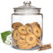 Sendez Bocal de Conservation 6L avec Couvercle - Récipient en Verre, Bonbonnière, Bocal à Biscuits Mason