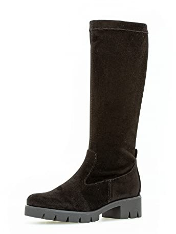 Gabor Donna Stivali, Signora Stivali Classici,Soletta Removibile,Stivali,Stivali a Gambale Lunga,Foderato,Cerniera Lampo,Nero (Schwarz),38 EU / 5 UK