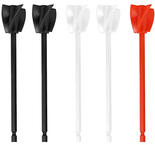 5 Stück Mixer Aufsatz Bohrmaschine für Harz, Epoxymischer Rührstab Bohrmaschine Quirl Rührer Wendelrührer Wiederverwendbare Farb Und Harzmixer Paddel Malen Keramikglasur