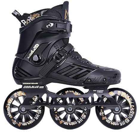MHXZKHL Patines En Línea para Adultos, 3 X 110MM Rueda Patinaje para Mujeres Y Hombres, Profesionales De Patinaje De Velocidad En Línea para Principiantes(Size:38,Color:Black)