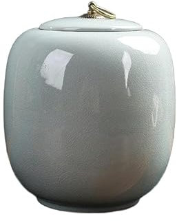 SQMSK 16,5 * 21 CM Bidons Pots de Stockage en Céramique Vintage avec Couvercles Boîtes à Café en Céramique Hermétique en Porcelaine Pots de Rangement de Cuisine