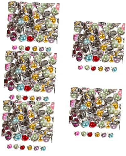 Lurrose 500stücke Brads Bunte Zwei- -papierklammern Legierung Für Bastelprojekte Scrapbooking Dekoration Und Kinderhandwerk Bastelzubehör