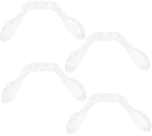 COLLBATH 4stücke Nasenpolster Für Brillen Flexible Transparente Ersatzteile Für Optimalen Tragekomfort Für Brillen Sonnenbrillen Und Optische Rahmen Rutschfest Und Installieren
