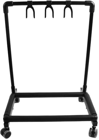 Jiawu Gitarrenständer, Vielseitig Einsetzbarer, Robuster Mobiler Gitarrenständer, Multifunktionaler Gitarrenständer aus Metall und EVA mit Rollen für Geschäfte (Metall+EVA)