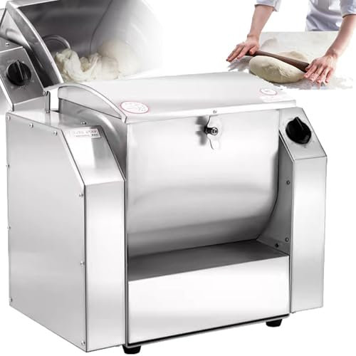 Batidora De Masa Comercial, Batidora De Alimentos De Cocina Eléctrica, Batidora De Harina De Capacidad De Amasado De 5 Kg, Máquina Batidora De Masa De Acero Inoxidable De 1500 W, 50 Kg/h