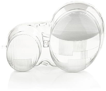 LST Scheinwerferglas Streuscheibe Frontlicht Abdeckung links Halogen Xenon kompatibel mit Mercedes-Benz E-Klasse W210 S210 1999-2003