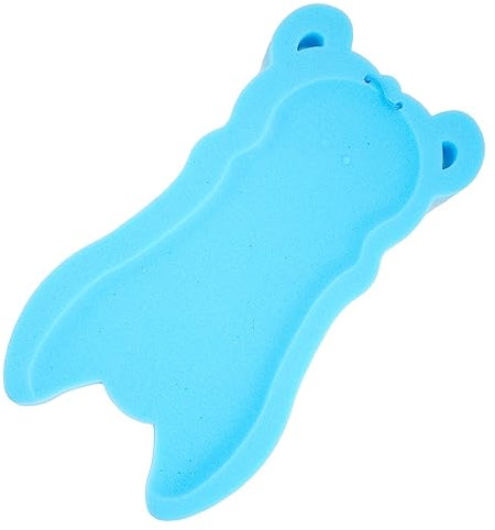 ibasenice Badeschwamm Matte Für Neugeborene Babys Weiches Schwammkissen Mit Rutschfestem Material Kopf Und Nackenstütze Für Badewanne Atmungsaktive Badematte Für Sicheres Baden