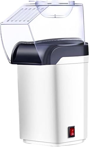 Popcorn Machine, Hot Air Popper Popcorn Maker, Healthy and Delicious Popcorn in Minutes, Fast and Easy-to-Use, Built-In Measuring Cup for Kids Movie Nights Parties