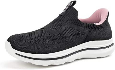 ODCKOI Chaussures Femme sans Lacets Slip-on - Baskets Confortable à Enfiler Facilement - Chaussures Décontractées Loisirs pour Femme-HEIFEN-37