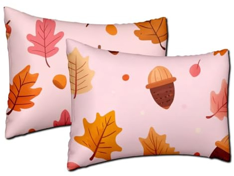 Lilas Coussin Exterieur Impermeable 60x80 cm Rectangle Grand Coussin Feuille Housse Canapé Decoratif Lot de 2 Peluche Courte et Douce Taie D'oreiller Printemps Été Salon de Jardin Decoration h-1100