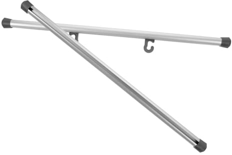 Homoyoyo 2pcs Aluminium Alloy Poster Hanger Scroll Frame Lightweight Painting Rail for Wall Decor Posters for Home Office Restaurant Bar