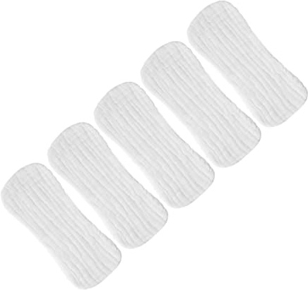 Homoyoyo 5pcs Reusable Cotton Baby Wash Cloths for Newborns, Soft and Breathable Washable Cloth Diapers with High Absorbency, for Travel and Outings