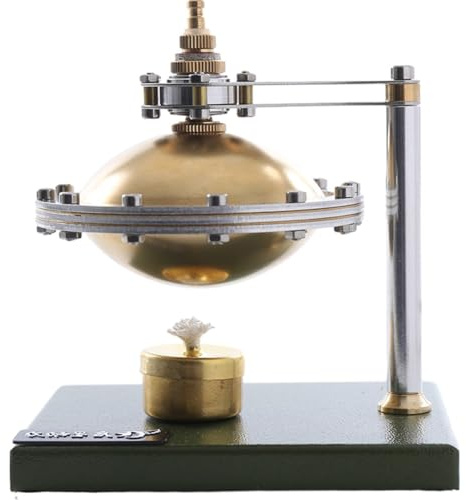 Platillo volador de vapor sin montar, juguete de experimento científico totalmente metálico