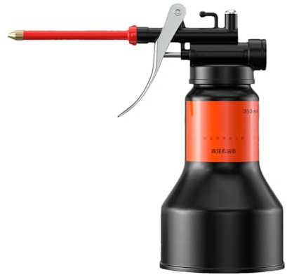 Oiler Bottle – 16x8,5x7,7cm Hochdruck ÖLkanne | Schmierölspender ÖLfüllkanne ÖLpistole | Langdüse Manuell Maschinenwartung Auto Reparatur Lager Schmierung Haushalt Werkzeug ÖLspender