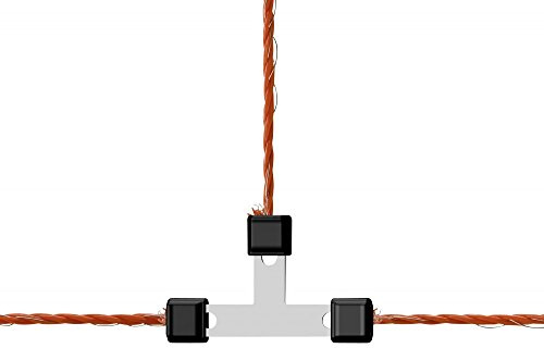Kerbl 15 Stück Litzclip Litzen T Verbinder verzinkt für Litze bis Ø 3 mm Weidezaun