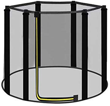 Sicherheitsnetz Trampolin 120/140/150Cm Für Gartentrampoline,Trampolin Ersatznetz Sicherheitsnetz Trampolinersatznetz, UV-Beständig Reiãÿfest Trampolin-Zubehör, Ersatznetz, Mit Reißverschluss,1.5M