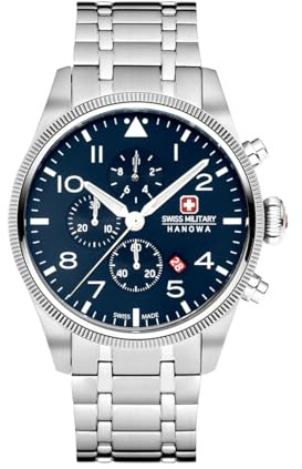 Swiss Military Hanowa SMWGI0000403 Thunderbolt Chrono Herrenuhr mit Edelstahlband 10 ATM