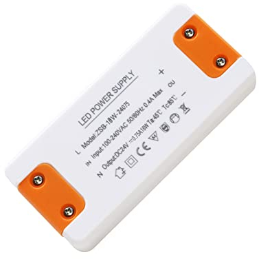 Alimentatore 24v 0.75A, 18W Trasformatore 220V a 24v, Trasformatore LED 24V 18W, Driver LED AC a DC, alimentatore lampada led, per G4, GU5.3, MR11, MR16,Non dimmerabile, non sfarfallante, non rumoroso