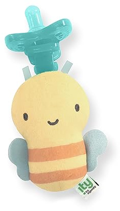 ity by Ingenuity Cozy Coo, BPA-freier und Silikonschneller in medizinisch unbedenklicher Qualität, Plüsch-Biene, Unisex, für Neugeborene und ältere Kinder - Bomby