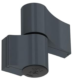 NAJDER Cerniera per porte in alluminio Jocker 160 kg 67 mm, cerniera doppia a 2 ali, cerniera a vite in alluminio estruso resistente, colore: grigio antracite RAL 7016M