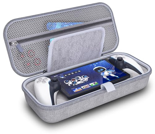HEATFUN PlayStation Portal Case - Shockproof EVA Hard Shell Carrying Case for PS5 Remote Player Accessories - Travel Protective Bag for PlayStation Portal Console & Portable Gaming Setup