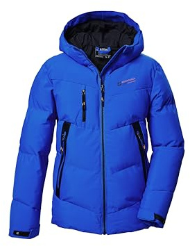 killtec Jungen Steppjacke/Winterjacke mit Kapuze KOW 374 BYS QLTD JCKT, neon blue, 152, 42167-000