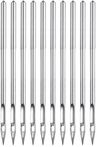 QUARKZMAN 10uds Coser Máquina Agujas Tamaño 22/140 Rápido Costura Plancha Universal Regular Punto Máquina Agujas Bordado Costura Herramienta para Artesanías Bricolaje