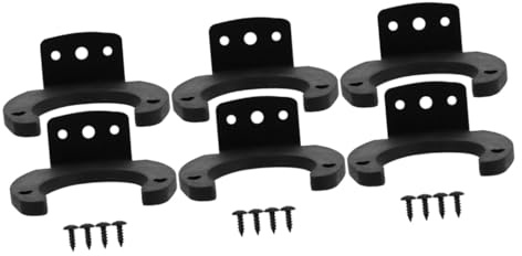 Mikinona 6pcs Wireless Microphone Streaming Mic Clamp Wall Mount Holder and Silicone Wrap for Home Office