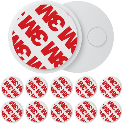 Wisualarm Rauchmelder Magnethalter,Maganetic Feuermelder Kleben,Magnete für Rauchmelder bohrfreie Montage (10*Magnethalter)