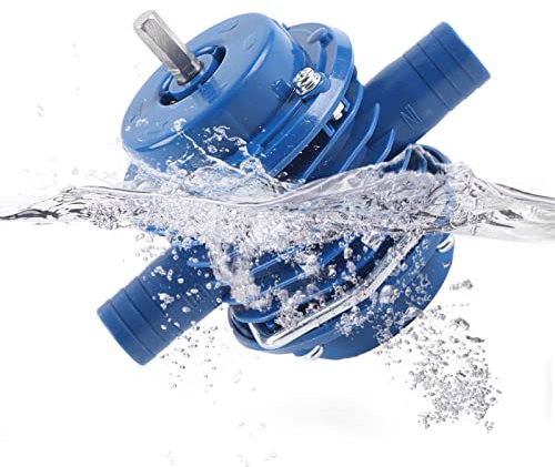 Portable Miniature Self-Priming Powered Pump Centrifugal Household Small Water Drill Flat Well PumpSelf-Priming with Electric Drilling Machine, Garden Irrigation Pump 12.5cm * 10.77cm